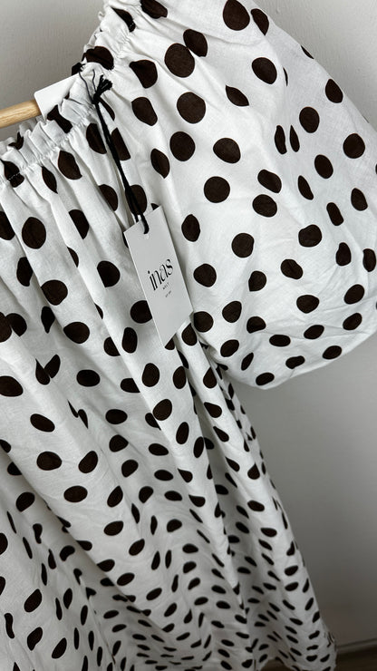 Puffärmelkleid Dots