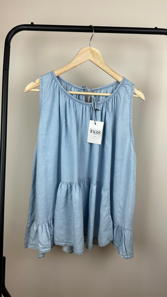Jeans Volanthängertop