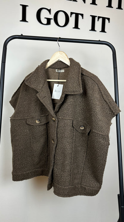 Oversize Boucle Weste