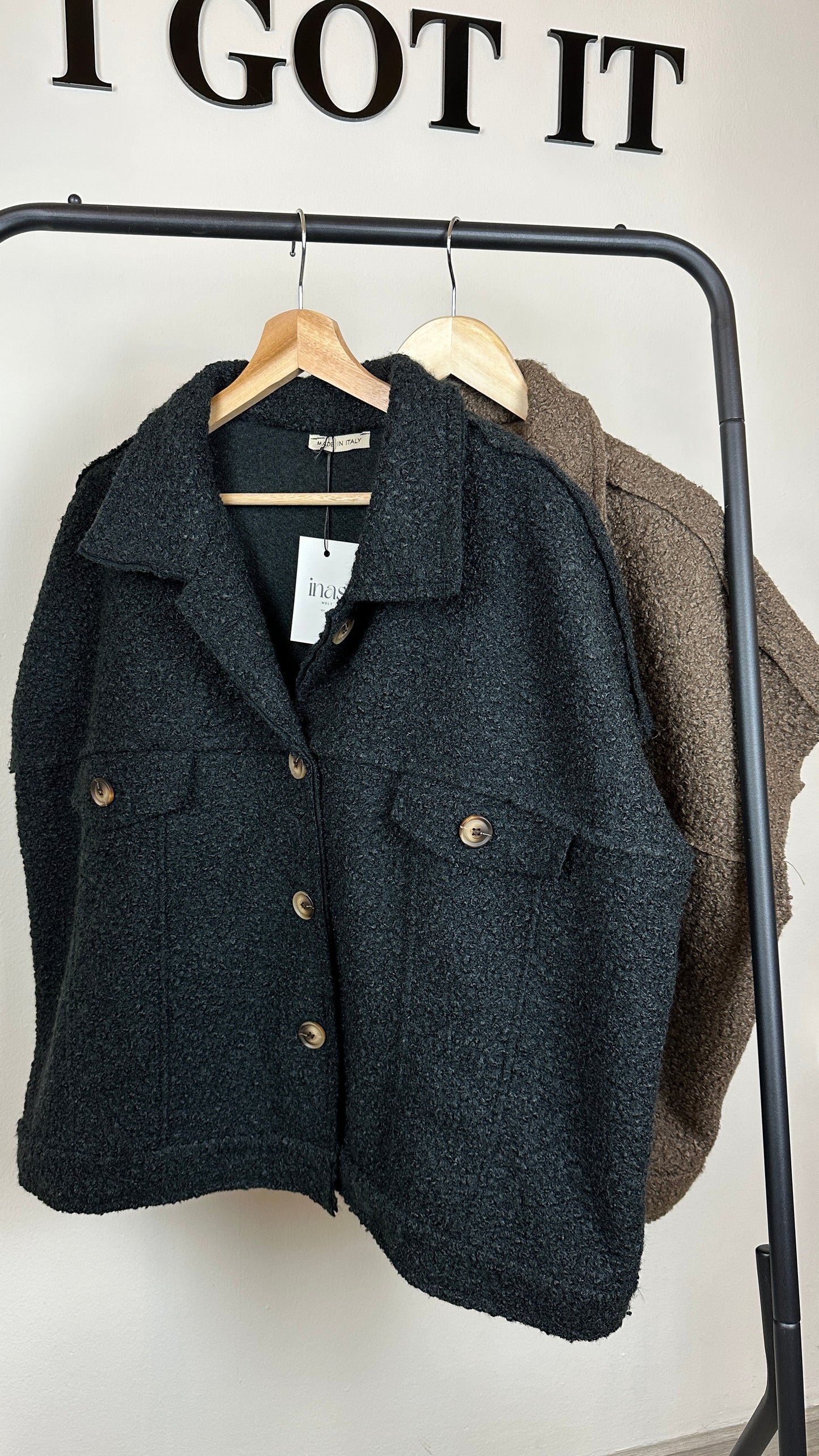 Oversize Boucle Weste