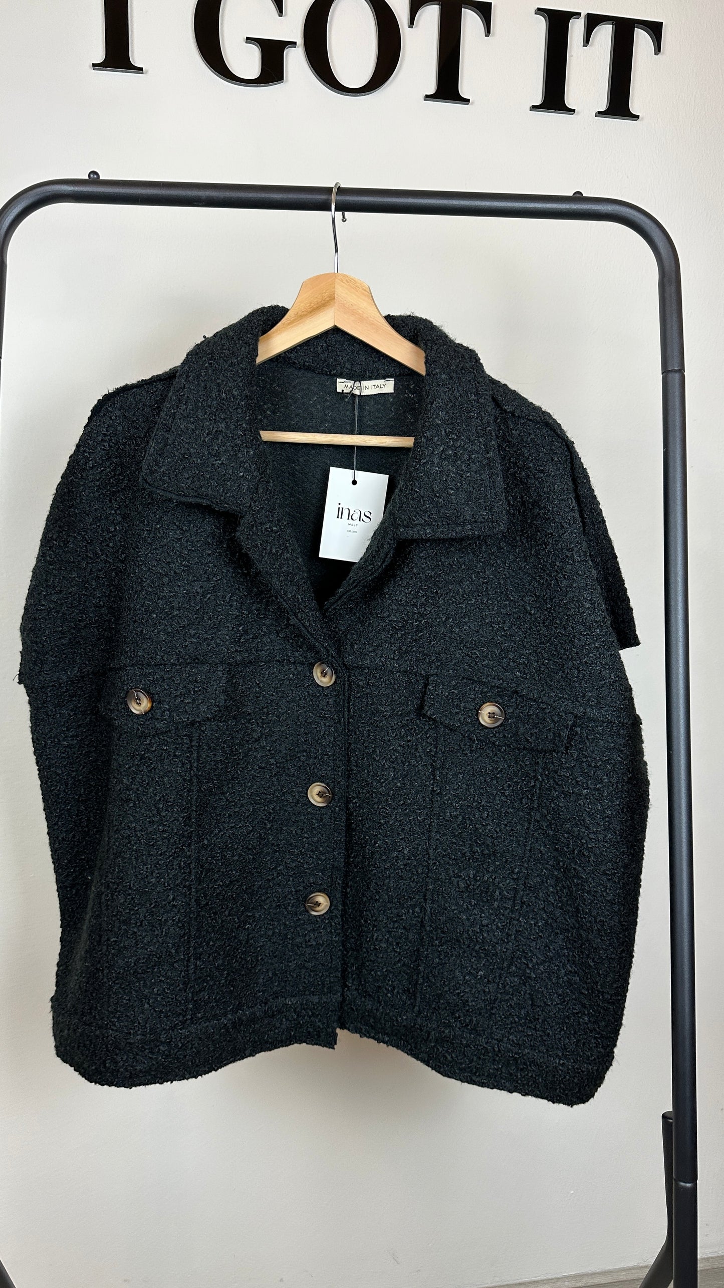 Oversize Boucle Weste