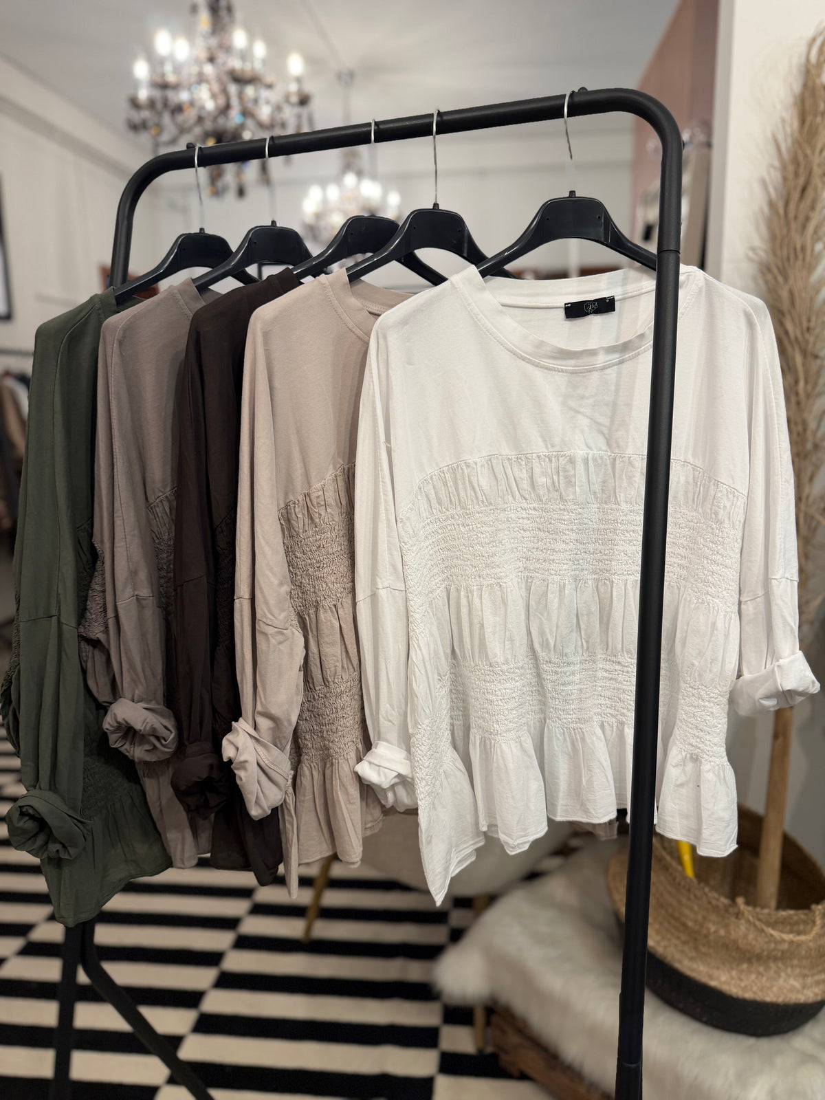 Langarmshirt Crincle