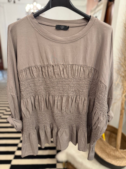Langarmshirt Crincle