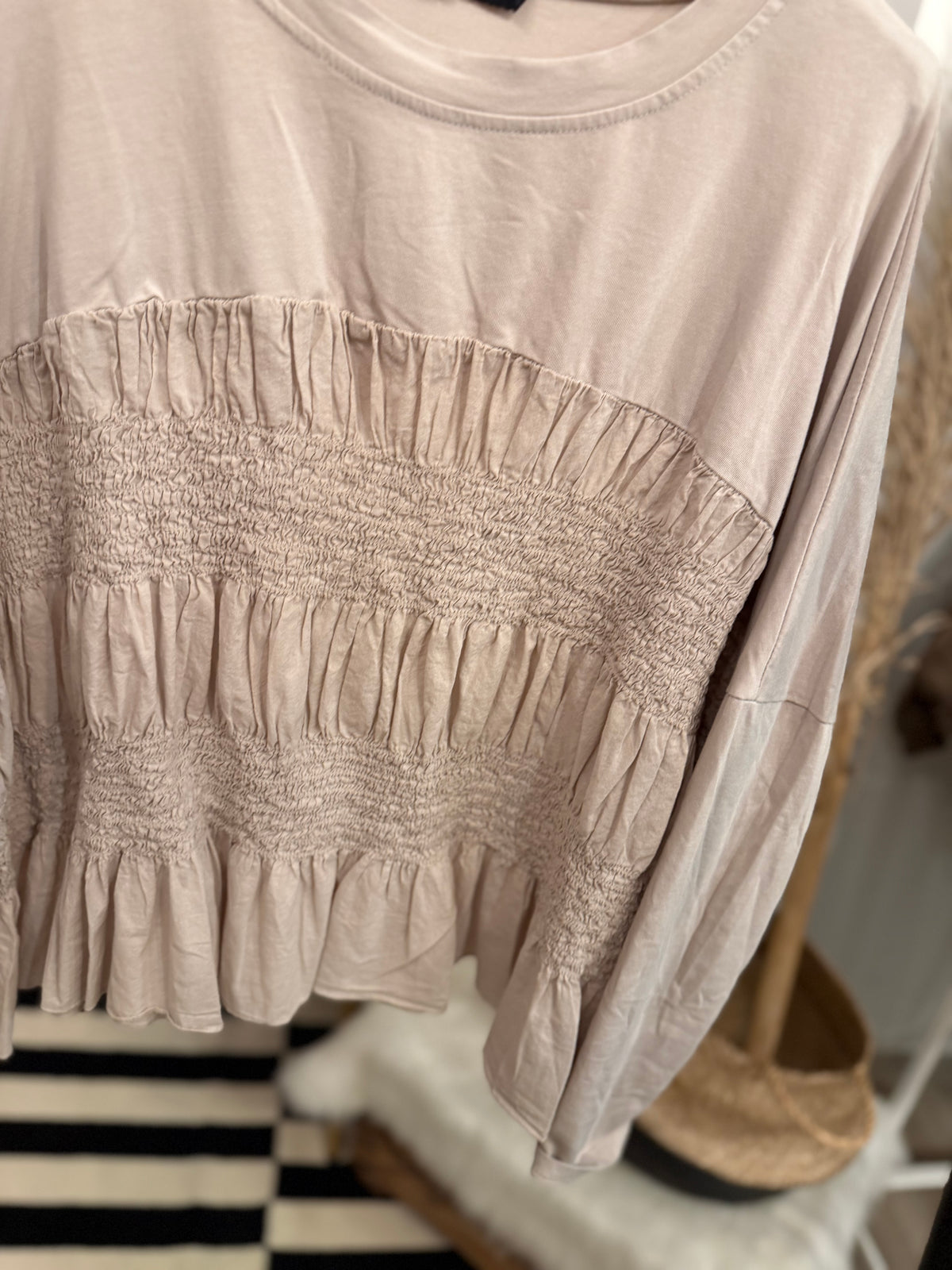 Langarmshirt Crincle