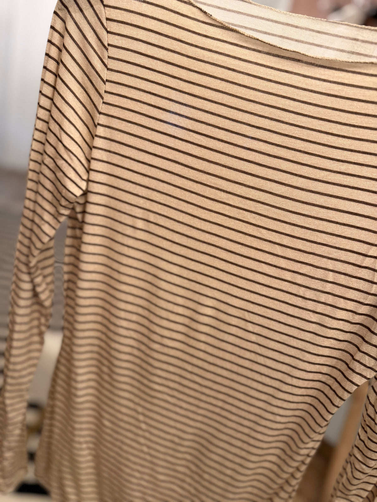 Cashmere Unterziehshirt Ringel