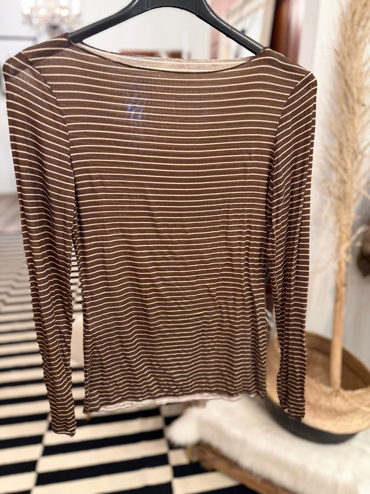 Cashmere Unterziehshirt Ringel