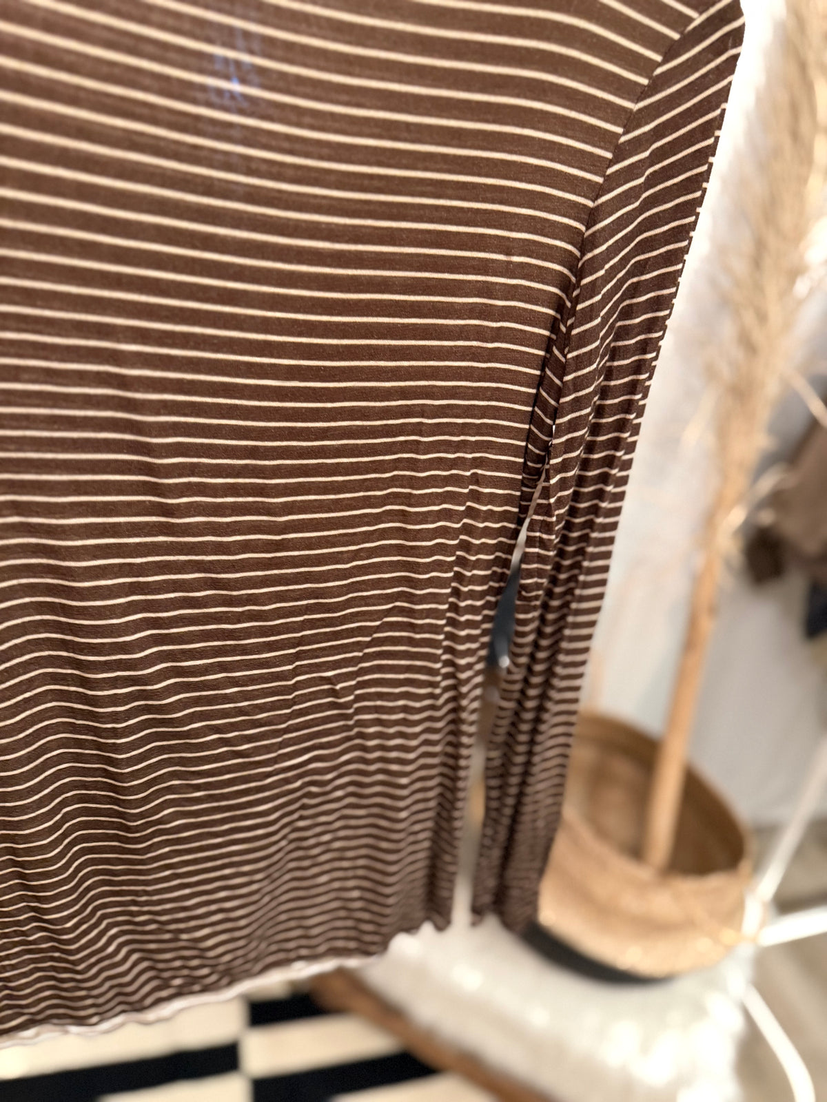Cashmere Unterziehshirt Ringel