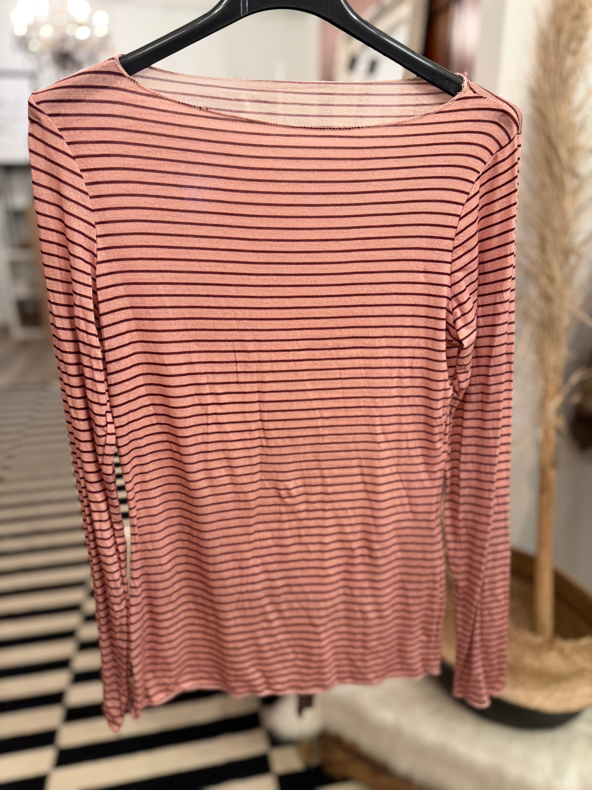 Cashmere Unterziehshirt Ringel