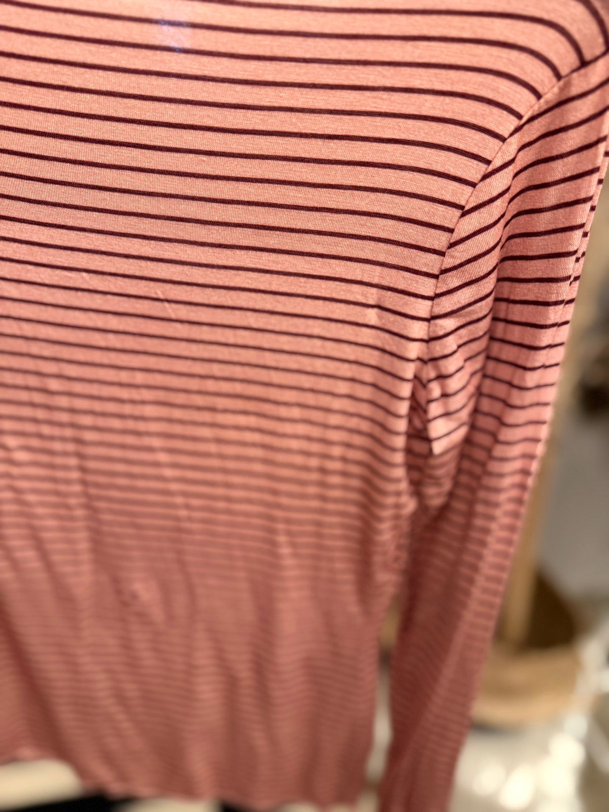 Cashmere Unterziehshirt Ringel