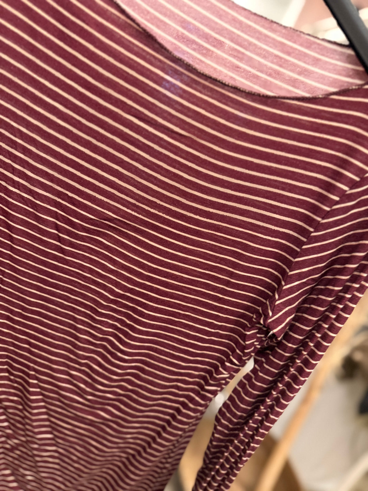 Cashmere Unterziehshirt Ringel