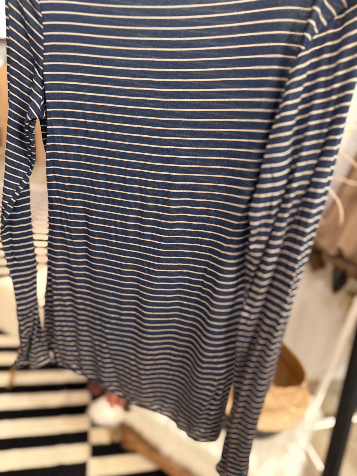 Cashmere Unterziehshirt Ringel