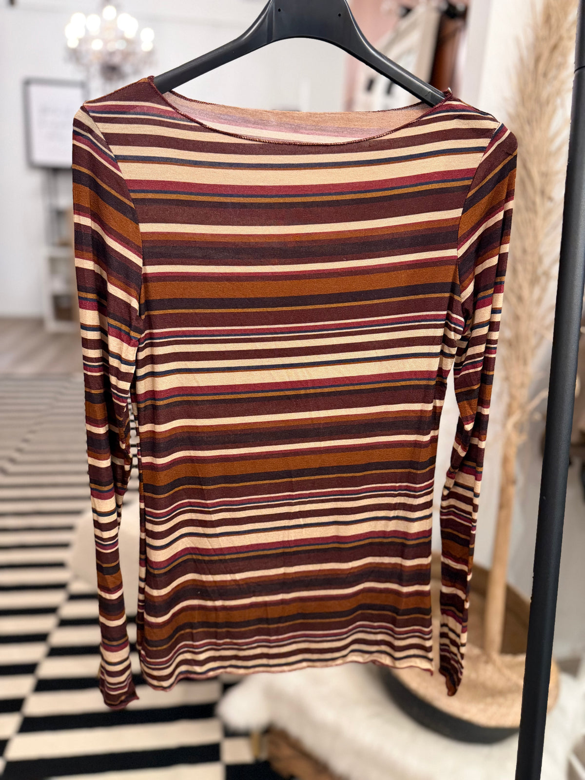 Cashmere Unterziehshirt Multistripes