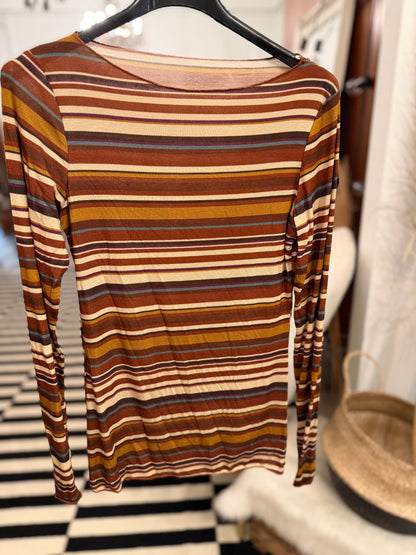 Cashmere Unterziehshirt Multistripes