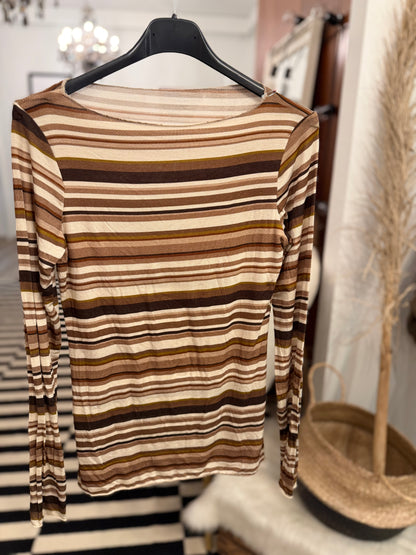 Cashmere Unterziehshirt Multistripes