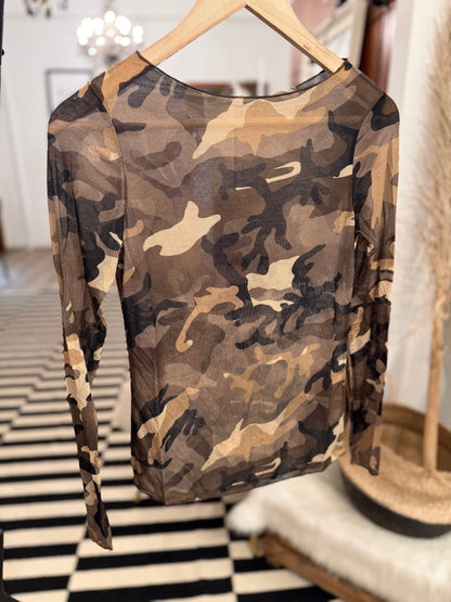 Cashmere Unterziehshirt Camouflage