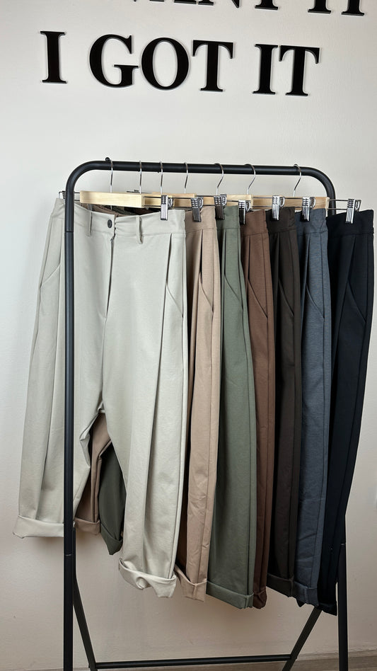 Baggy mit Bundfalten