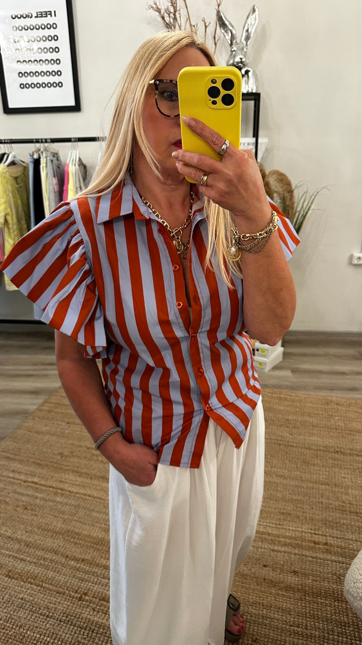 Bluse Franky gestreift