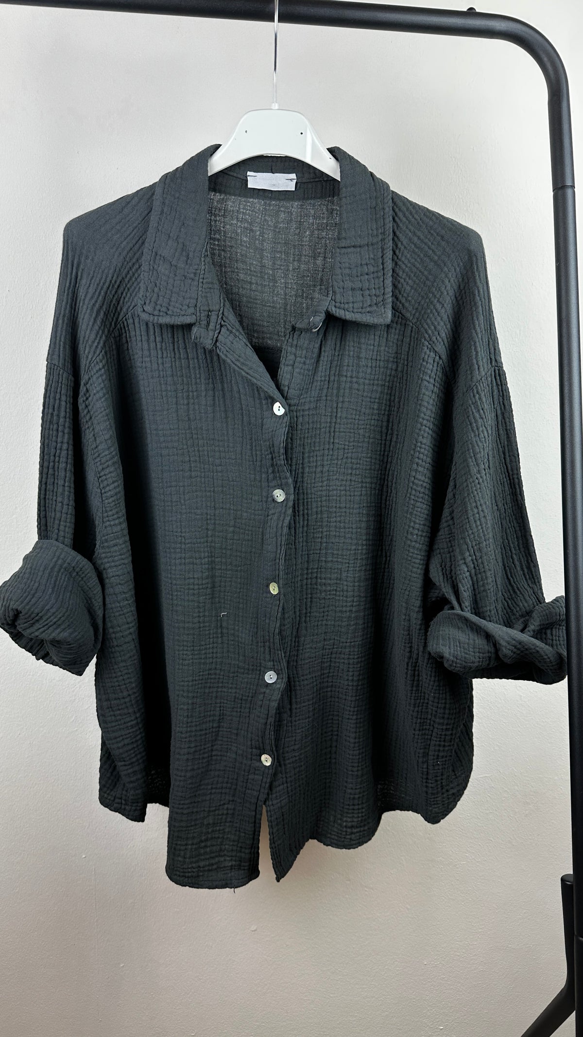 Musselin Hemdbluse