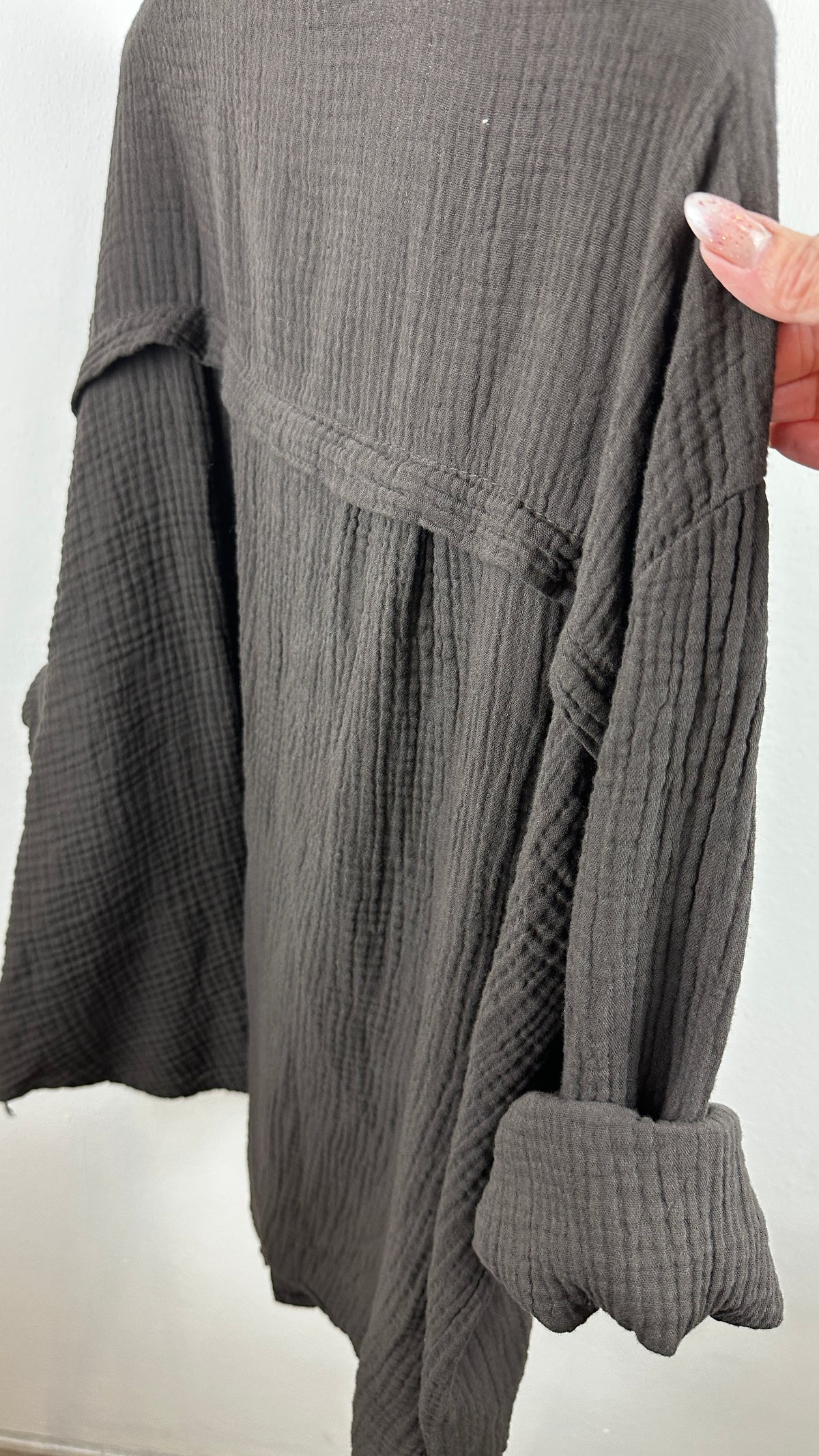 Musselin Hemdbluse