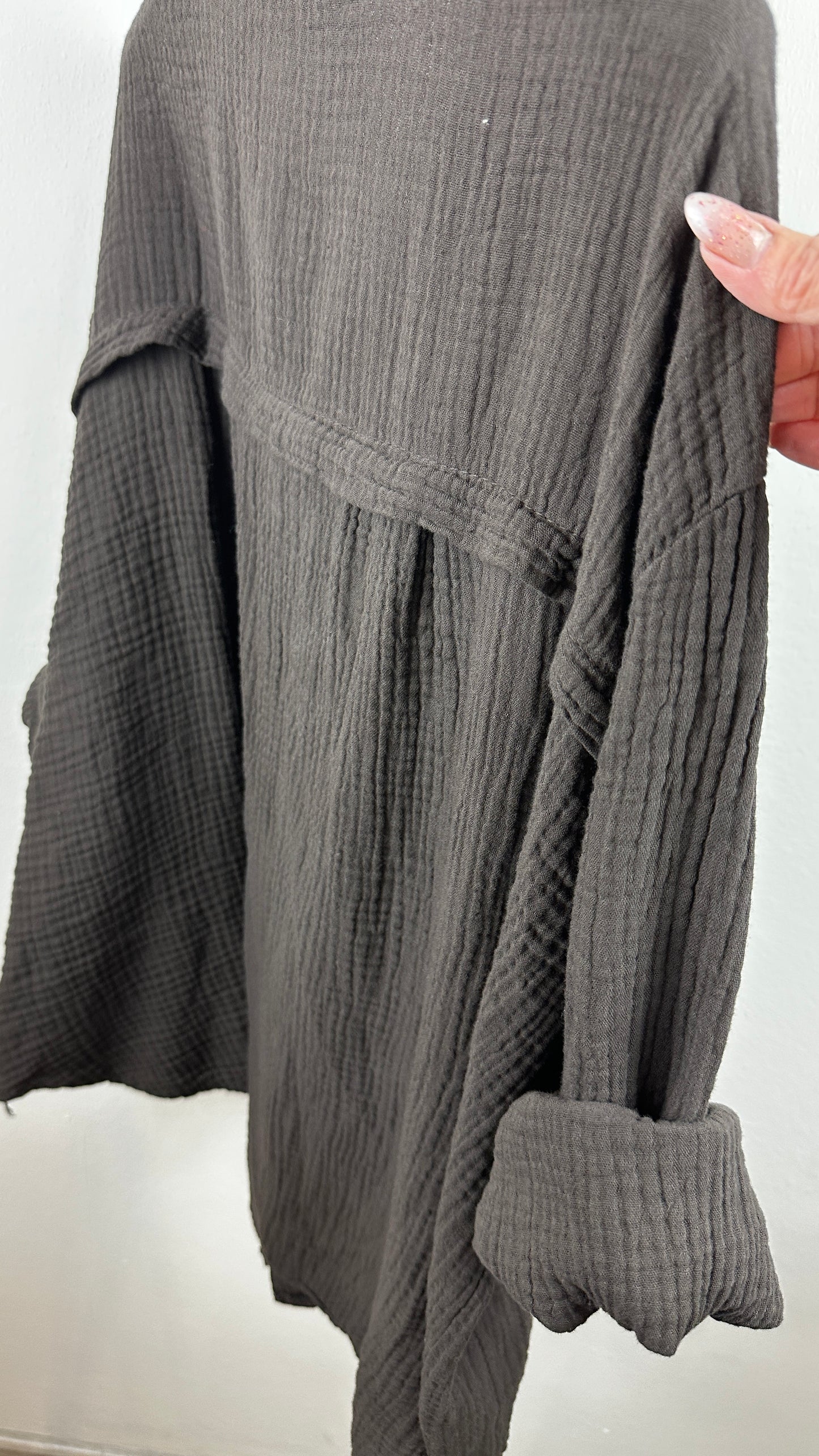 Musselin Hemdbluse