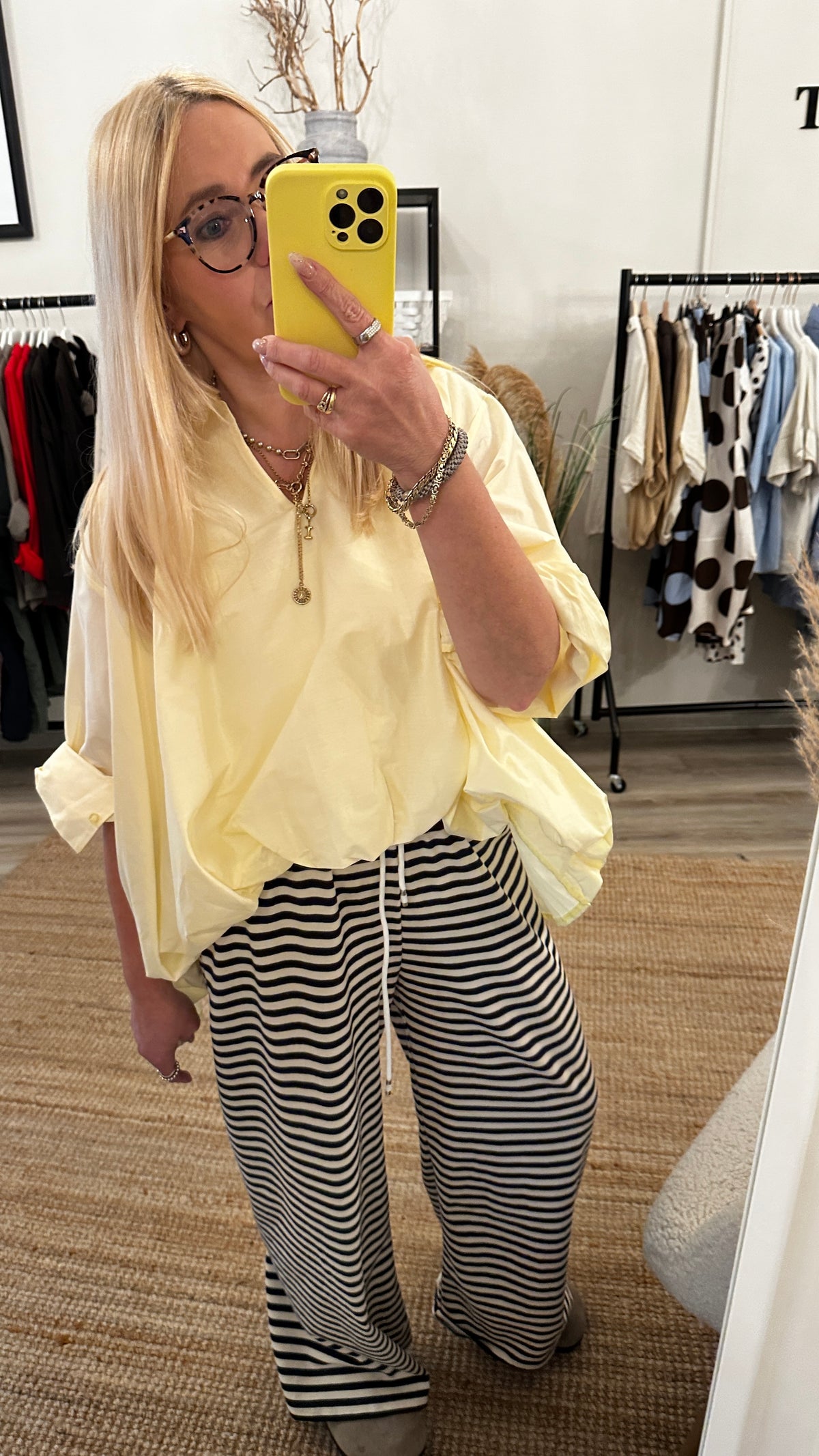 Coole Baumwollbluse Bubble
