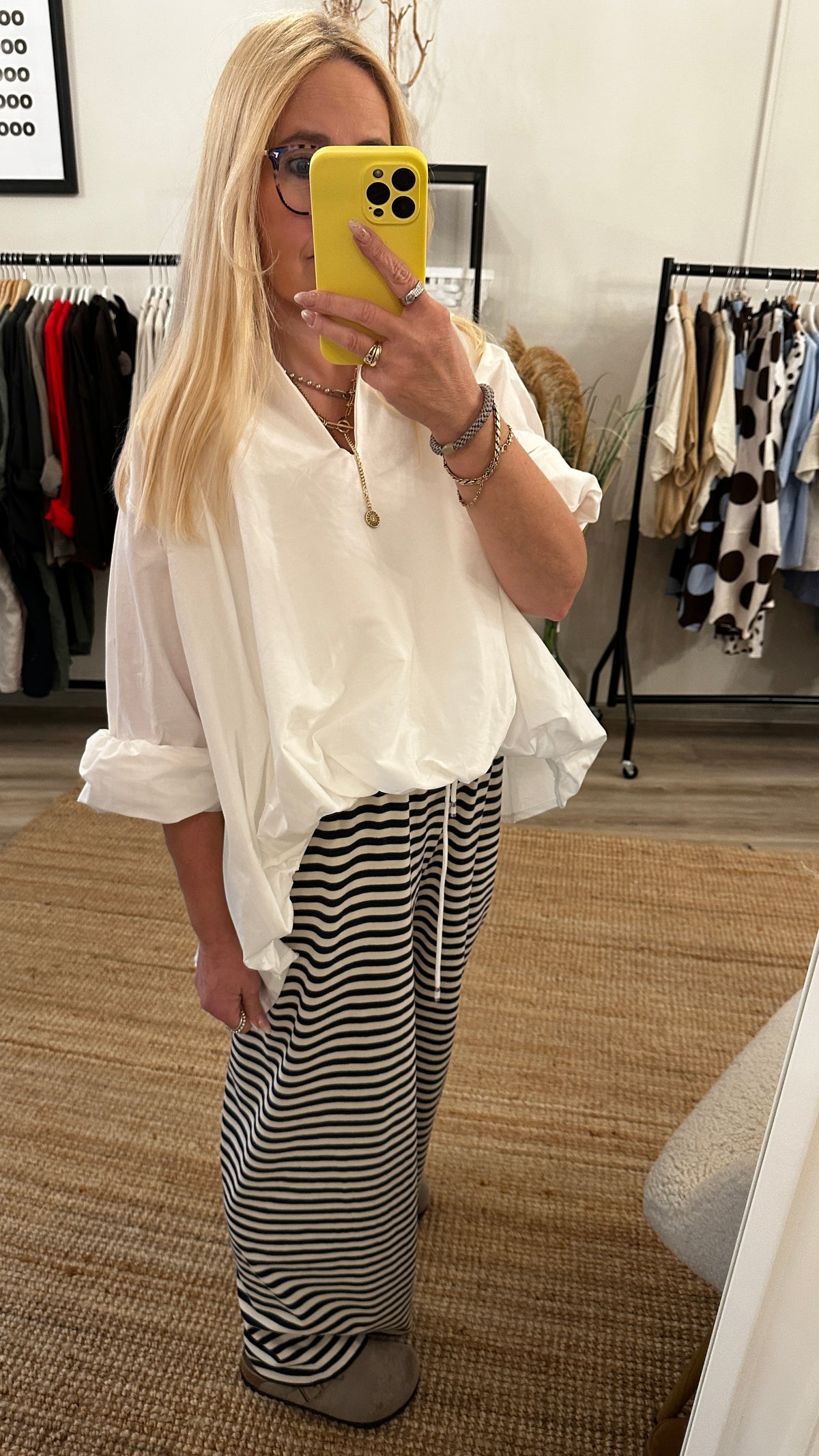 Coole Baumwollbluse Bubble