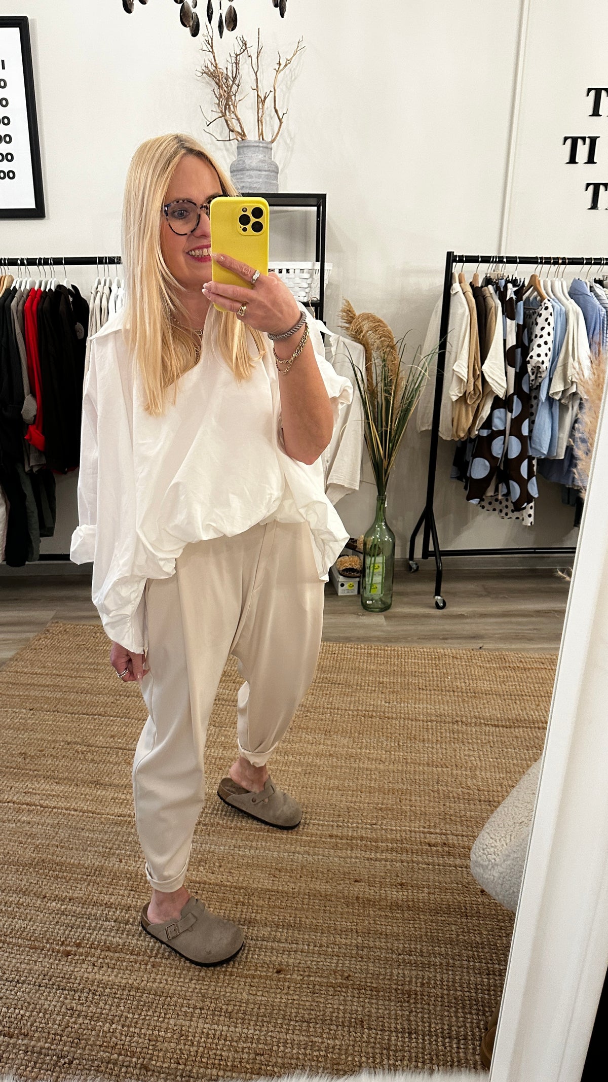 Coole Baumwollbluse Bubble