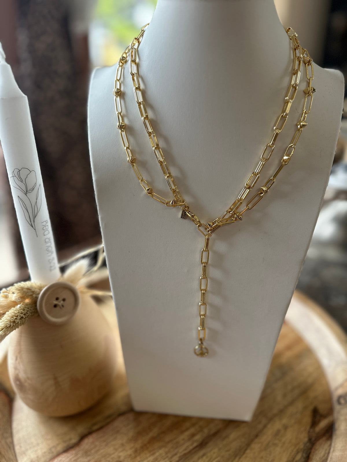 ICON PEACE  Long Double Chain