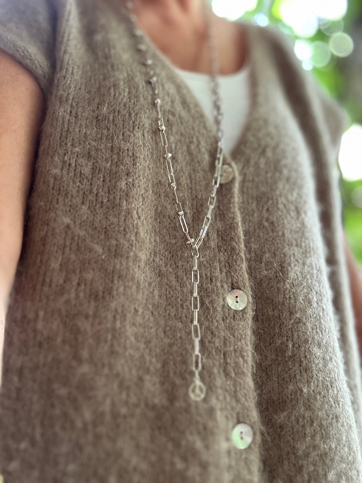 ICON PEACE  Long Double Chain