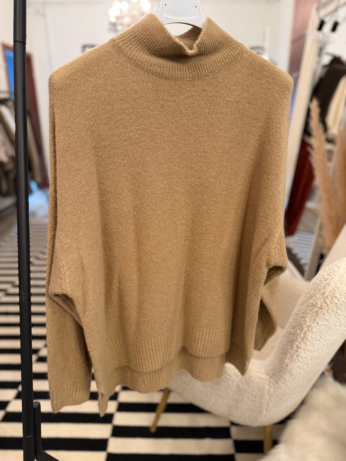 Alpaca Stehkragenpullover