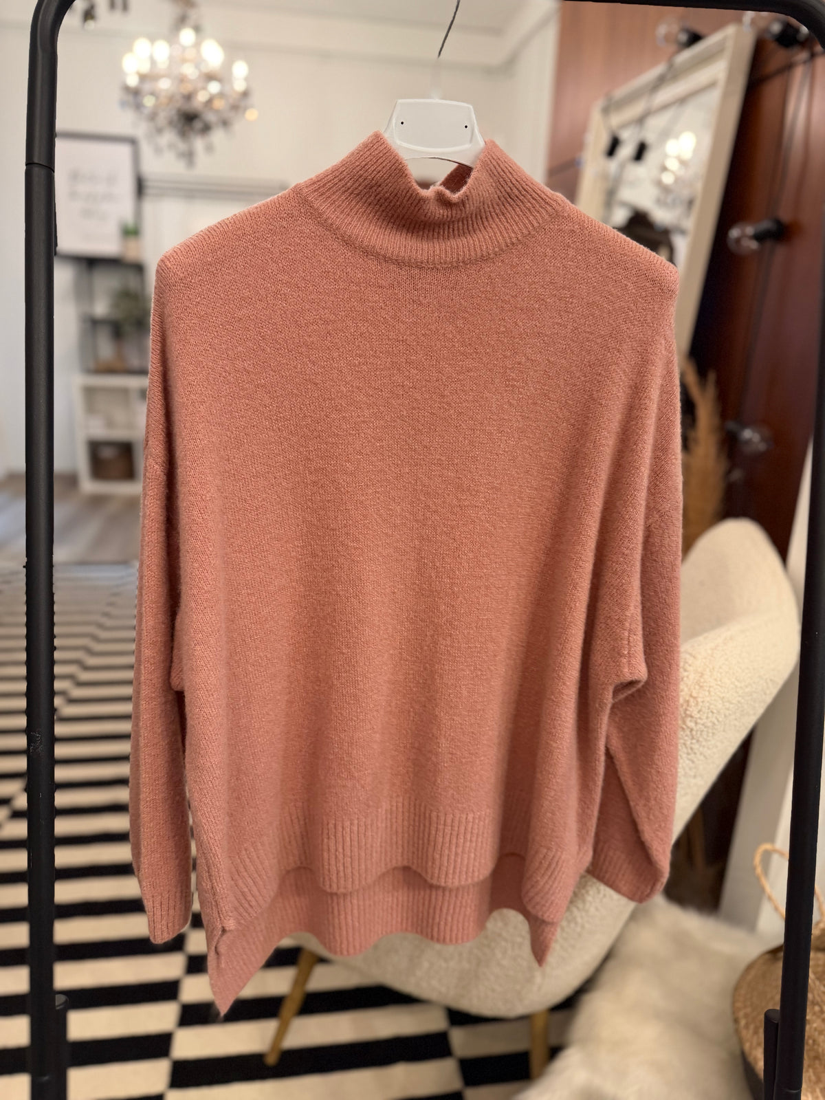 Alpaca Stehkragenpullover