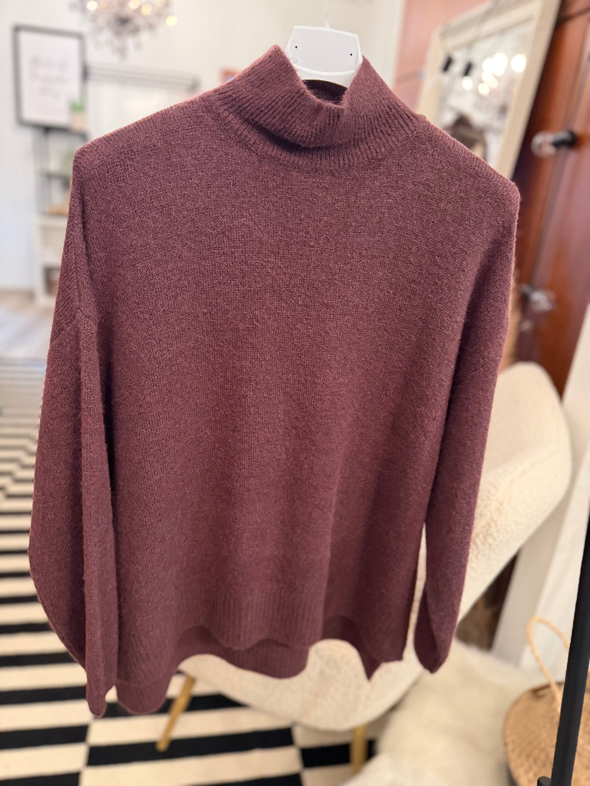 Alpaca Stehkragenpullover