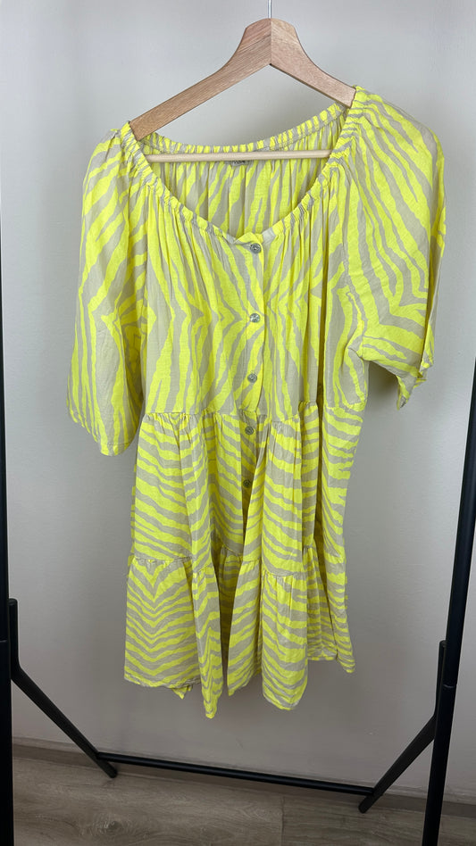 Zebrakleid Neongelb