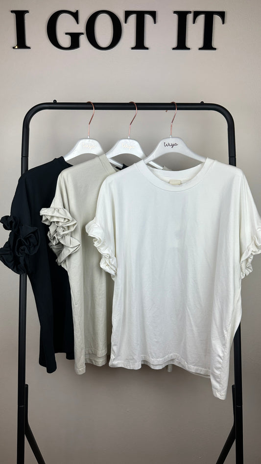 T-Shirt mit Rüschenärmel