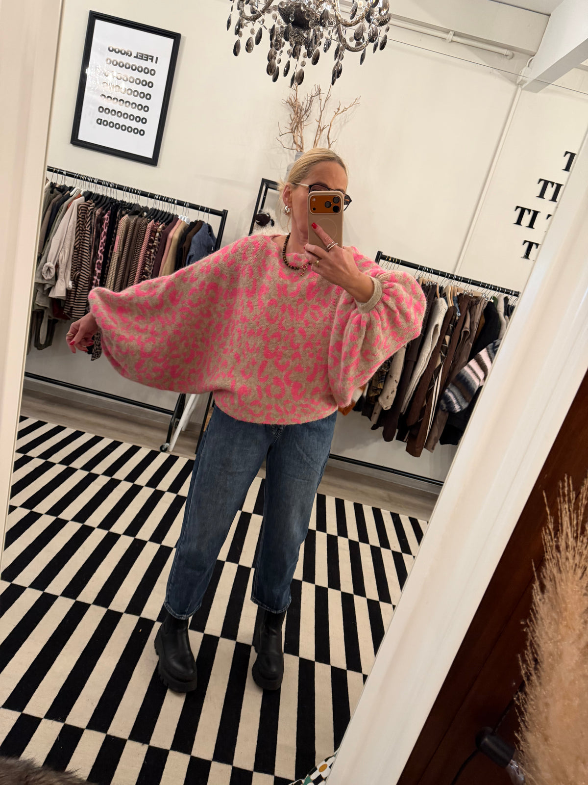 Stricksweater Pink Panther