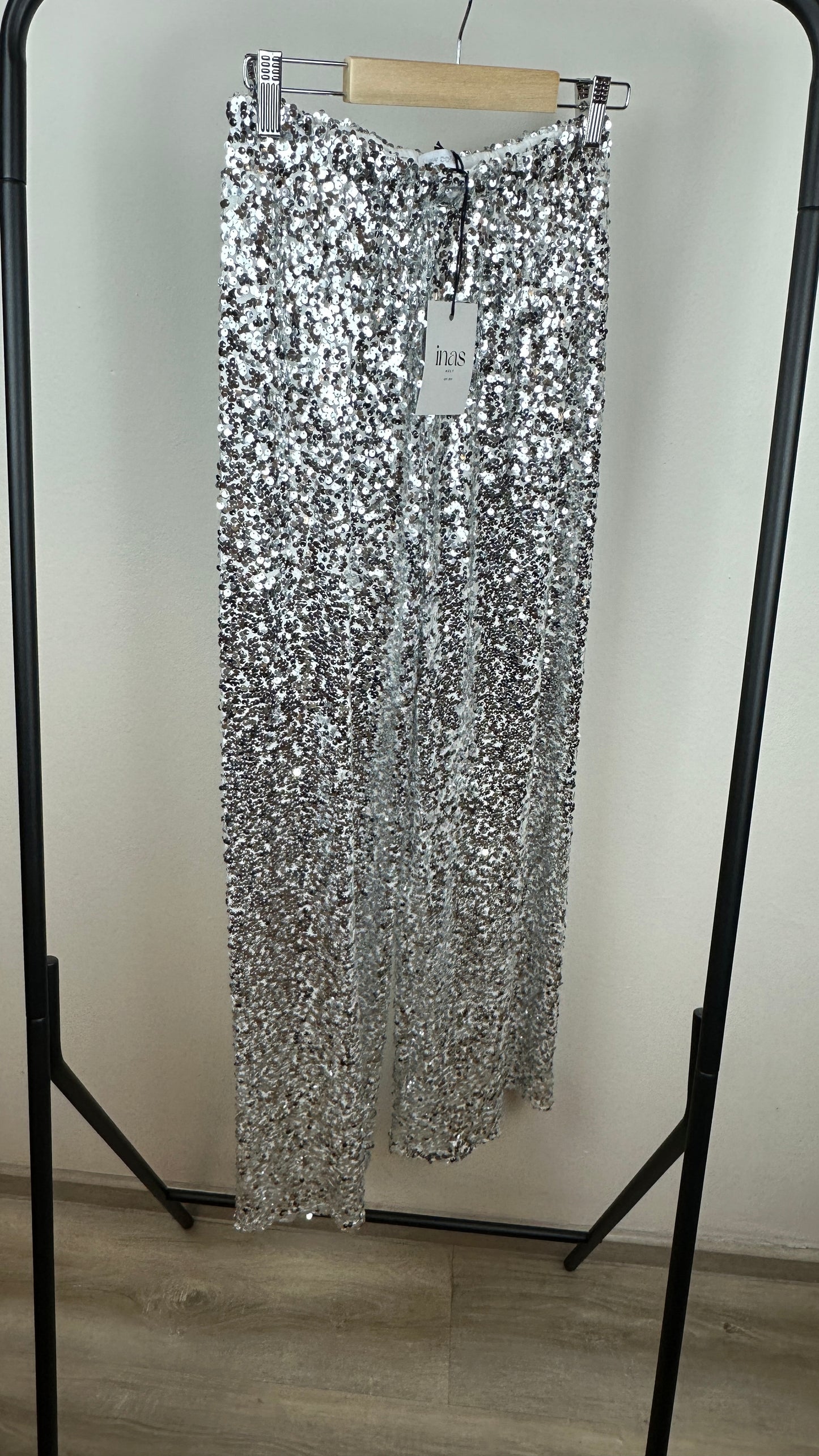 Paillettenhose Silver Shine