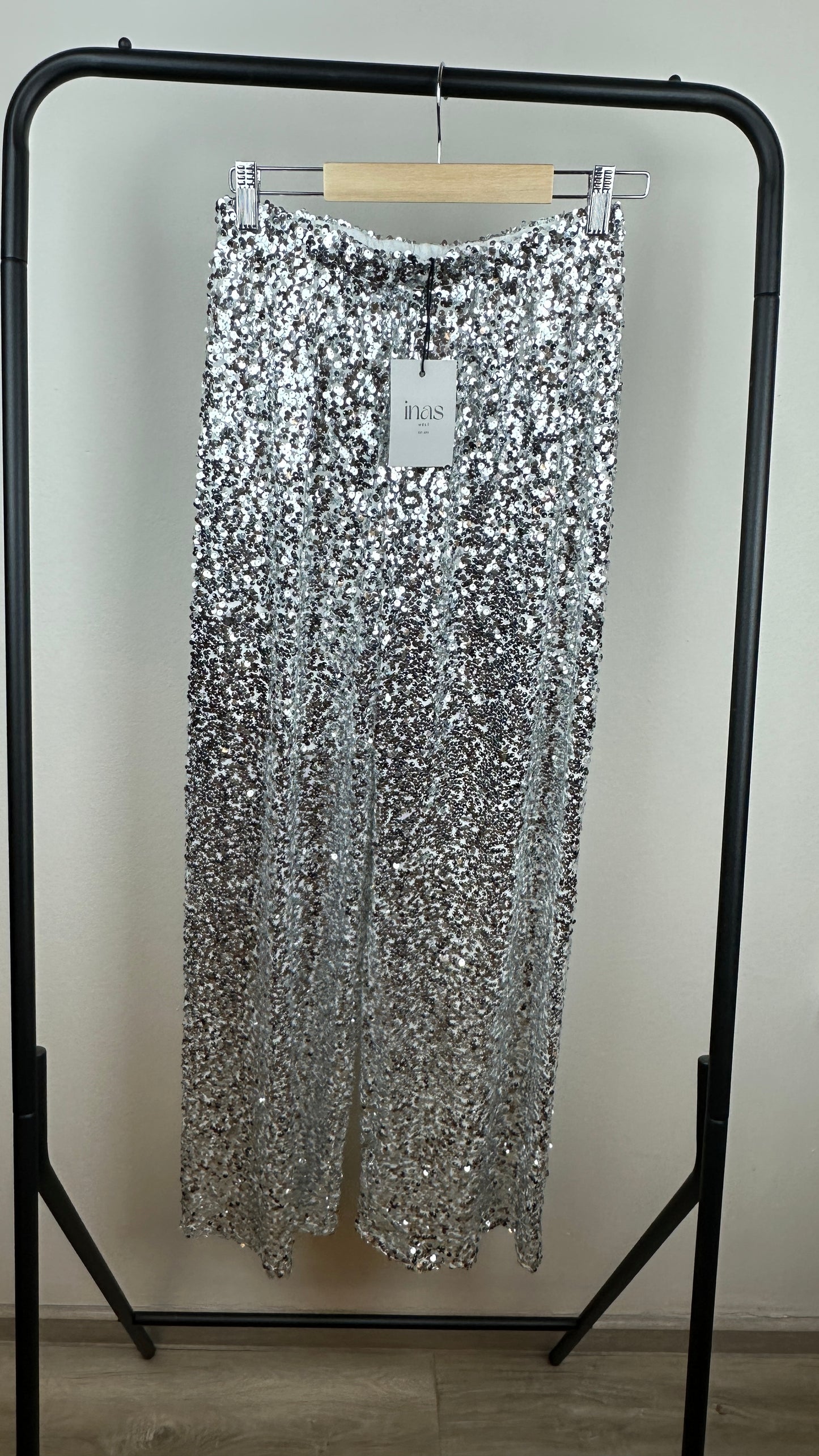 Paillettenhose Silver Shine