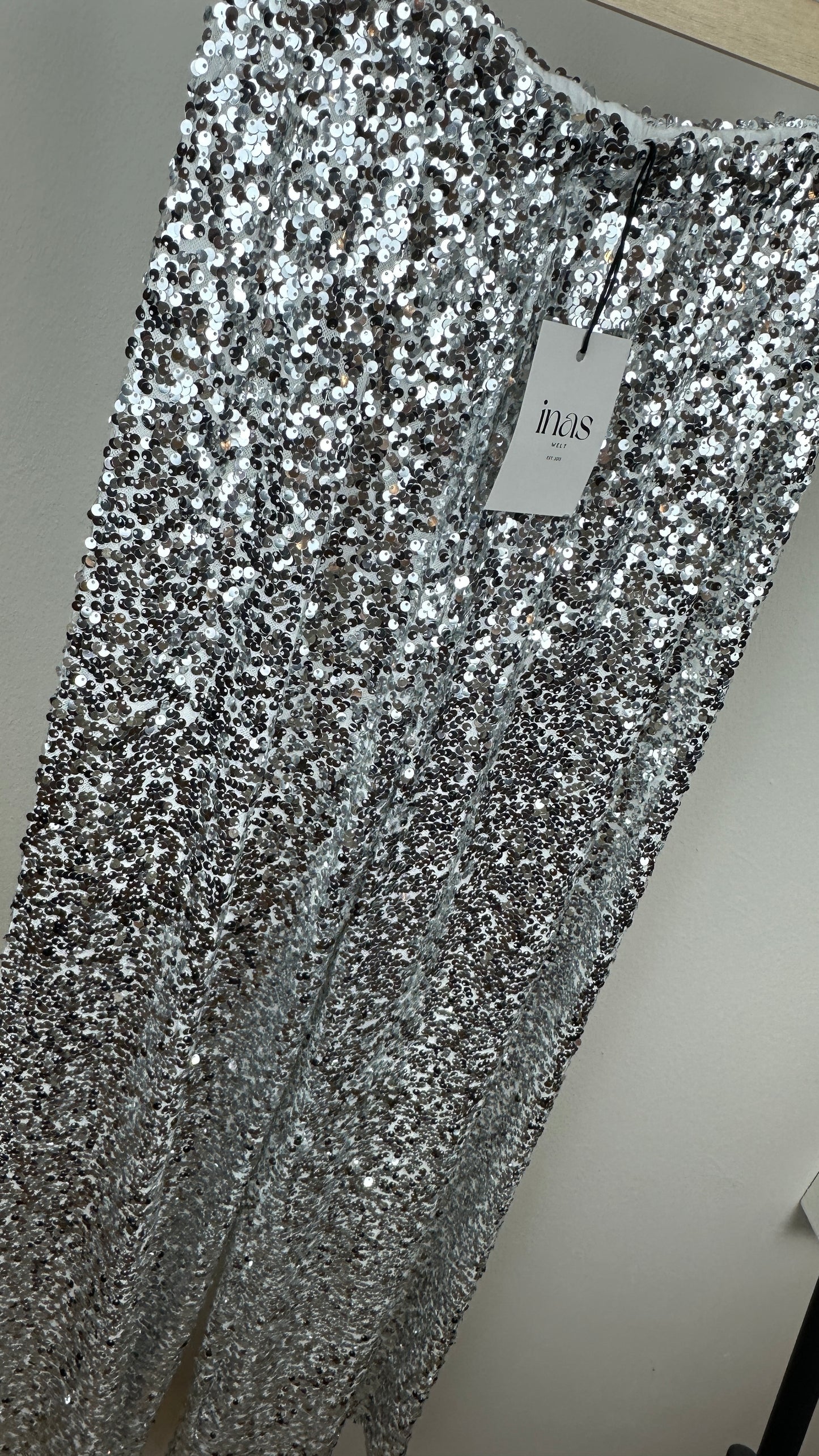 Paillettenhose Silver Shine