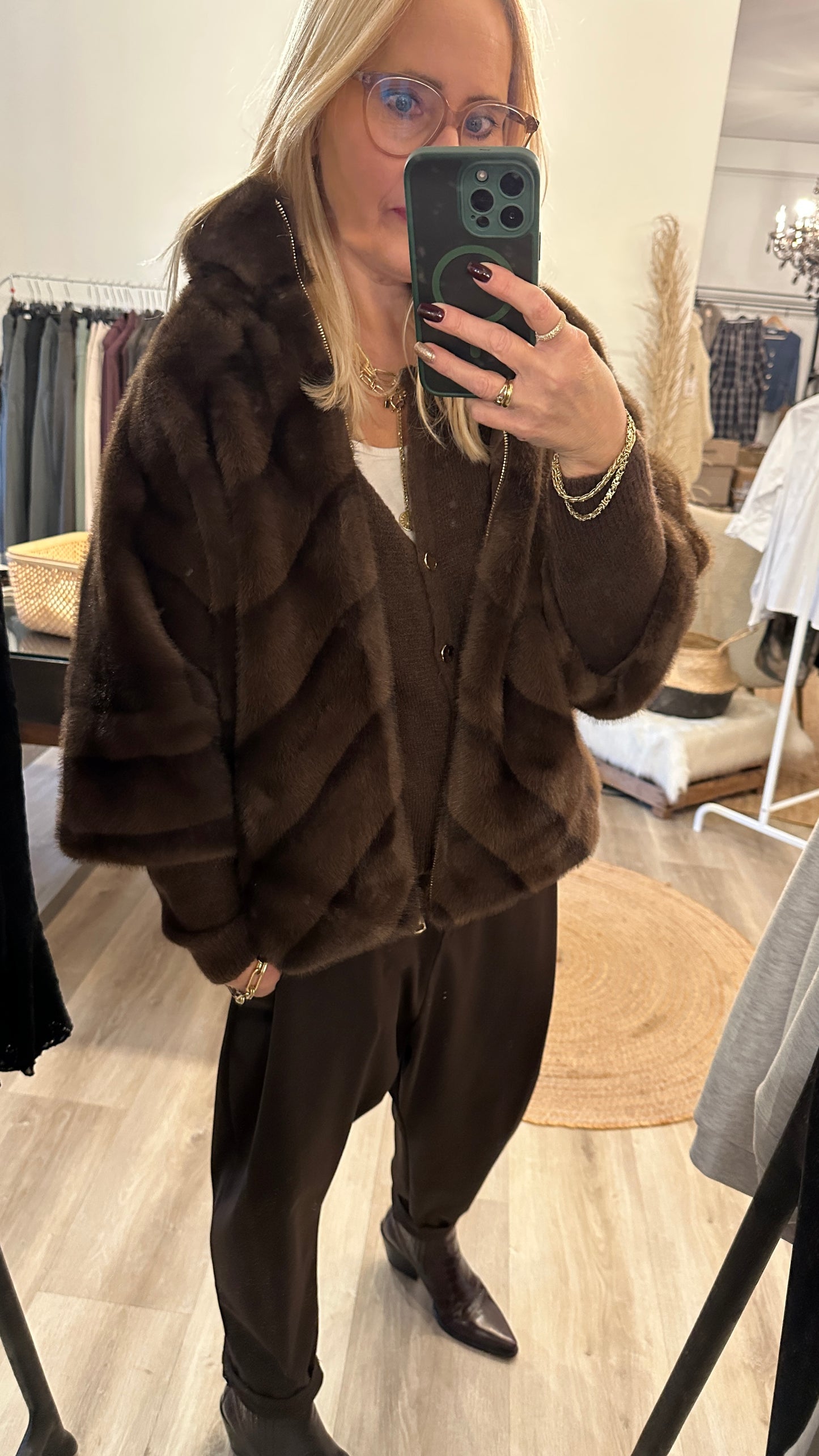 Fakefur Jacke  Maya