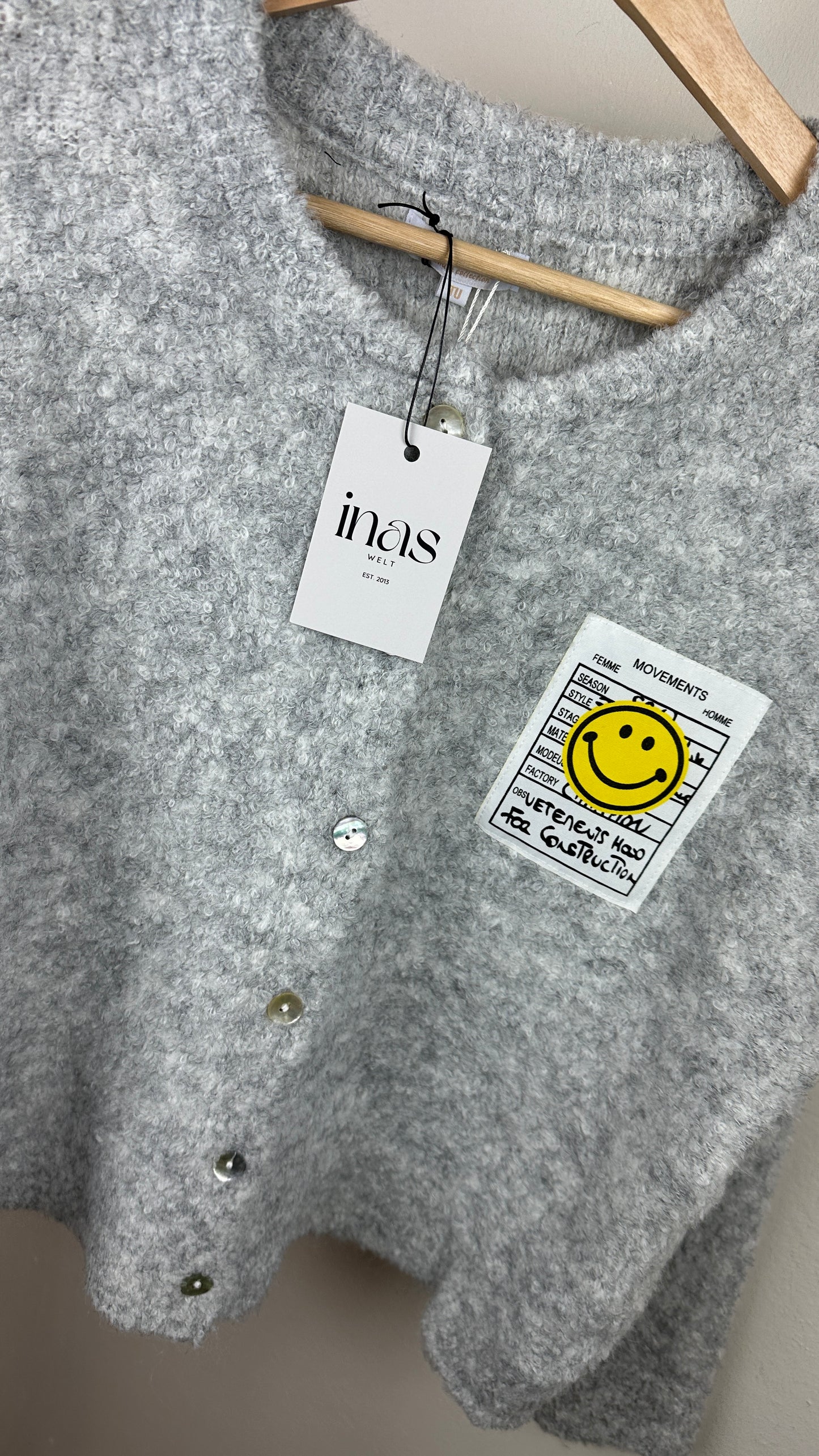 Boucle Cardigan Smiley
