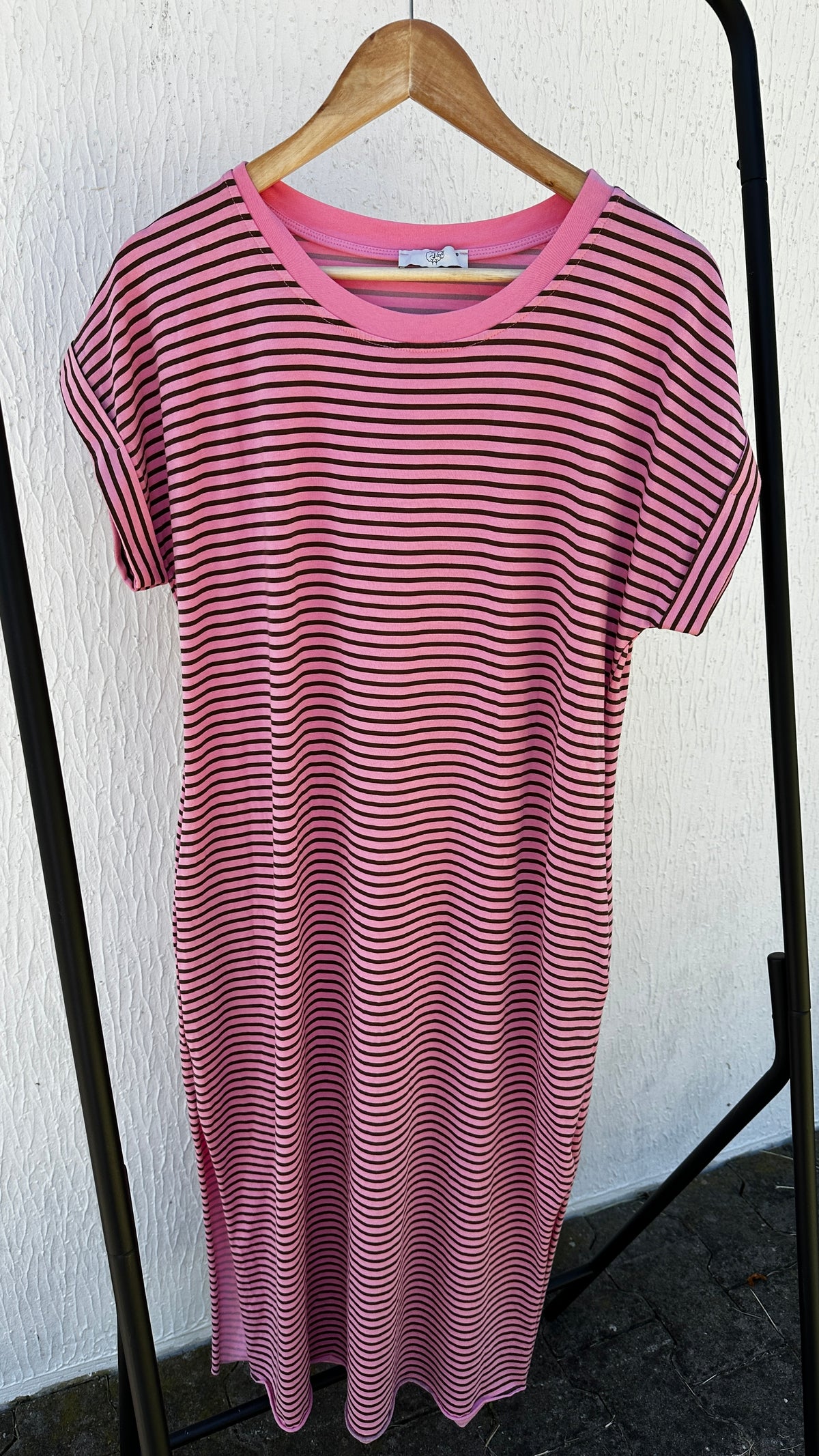 T-Shirt Kleid geringelt