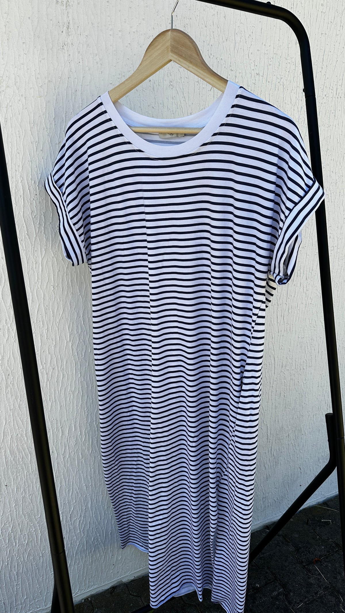 T-Shirt Kleid geringelt