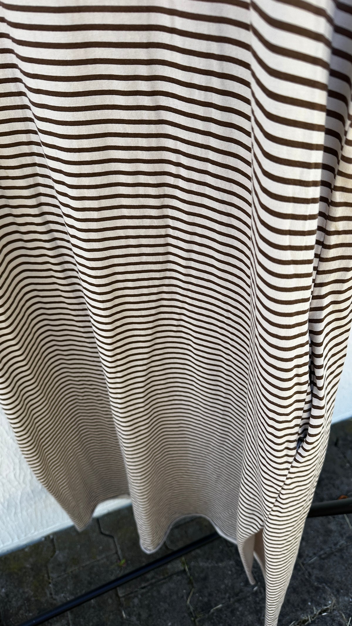T-Shirt Kleid geringelt