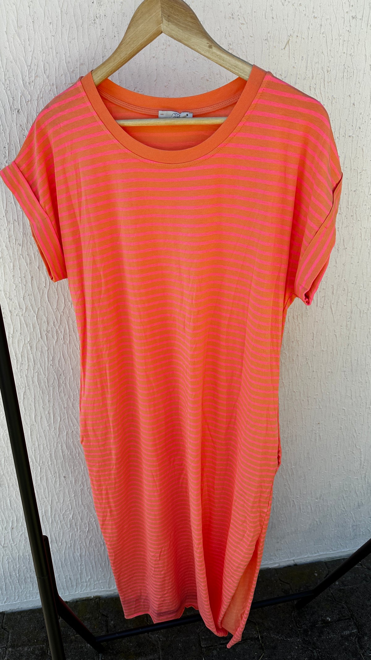 T-Shirt Kleid geringelt