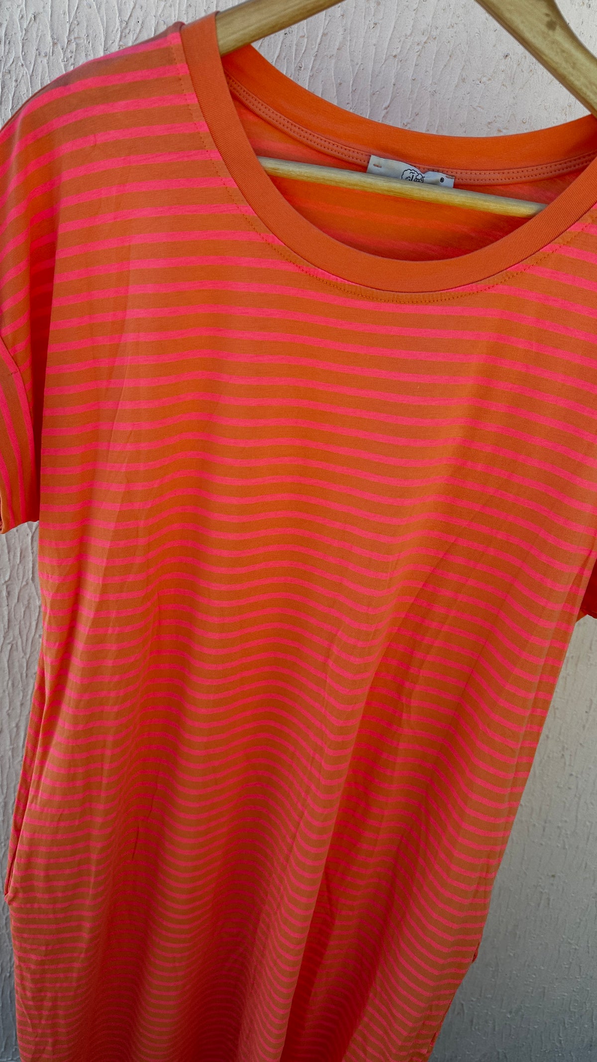 T-Shirt Kleid geringelt