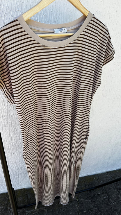 T-Shirt Kleid geringelt