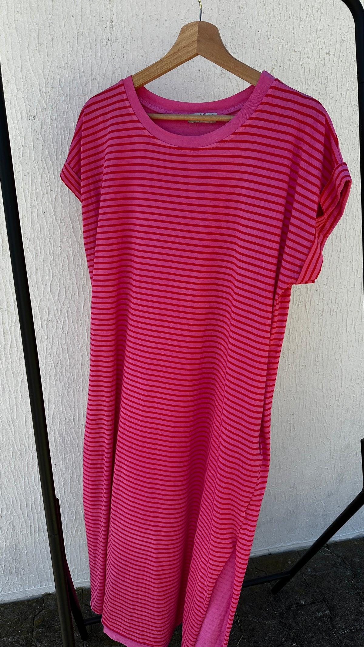 T-Shirt Kleid geringelt