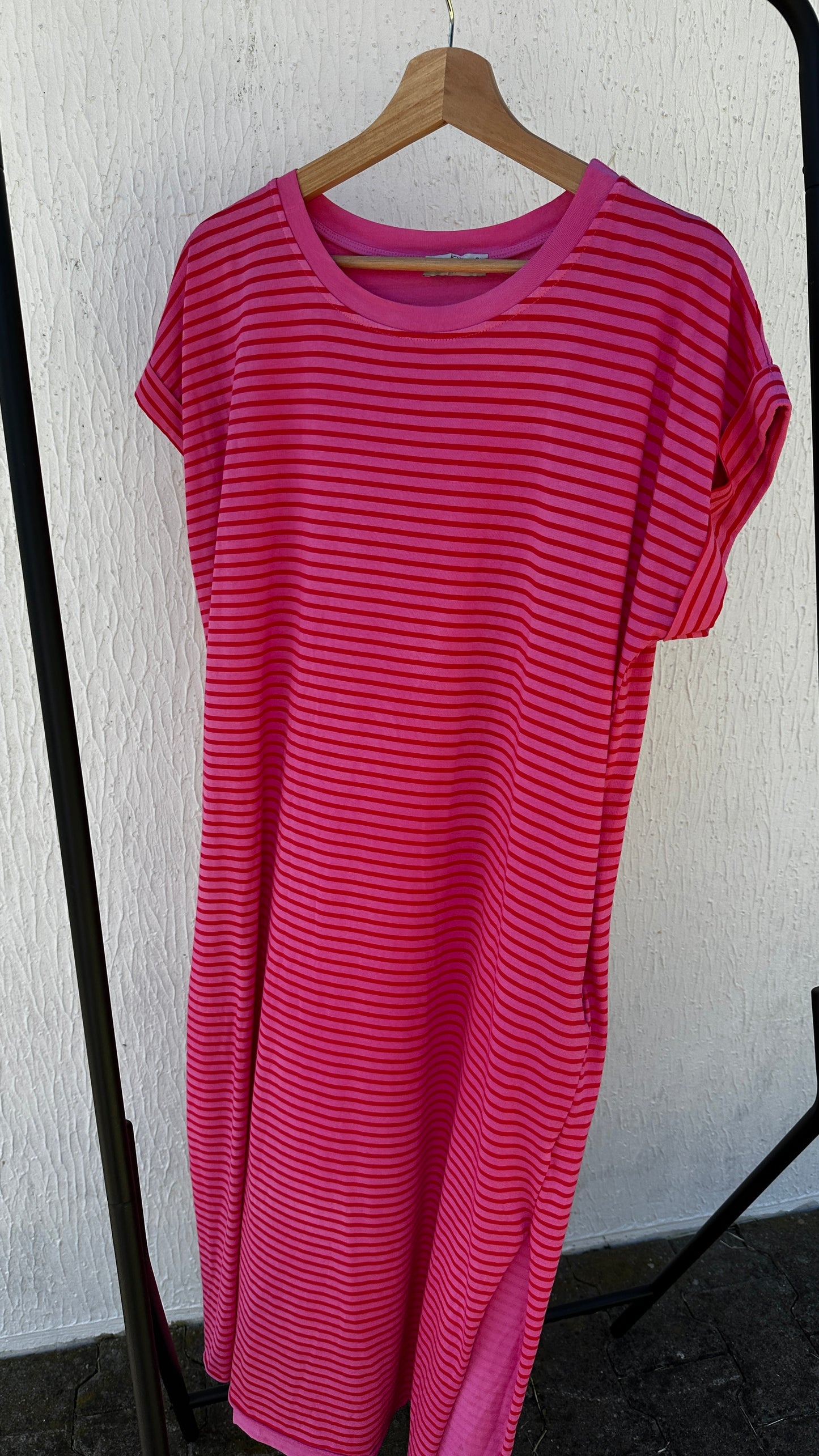 T-Shirt Kleid geringelt