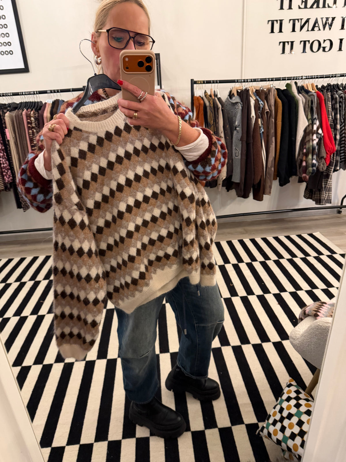 Harlekin Herbstpullover