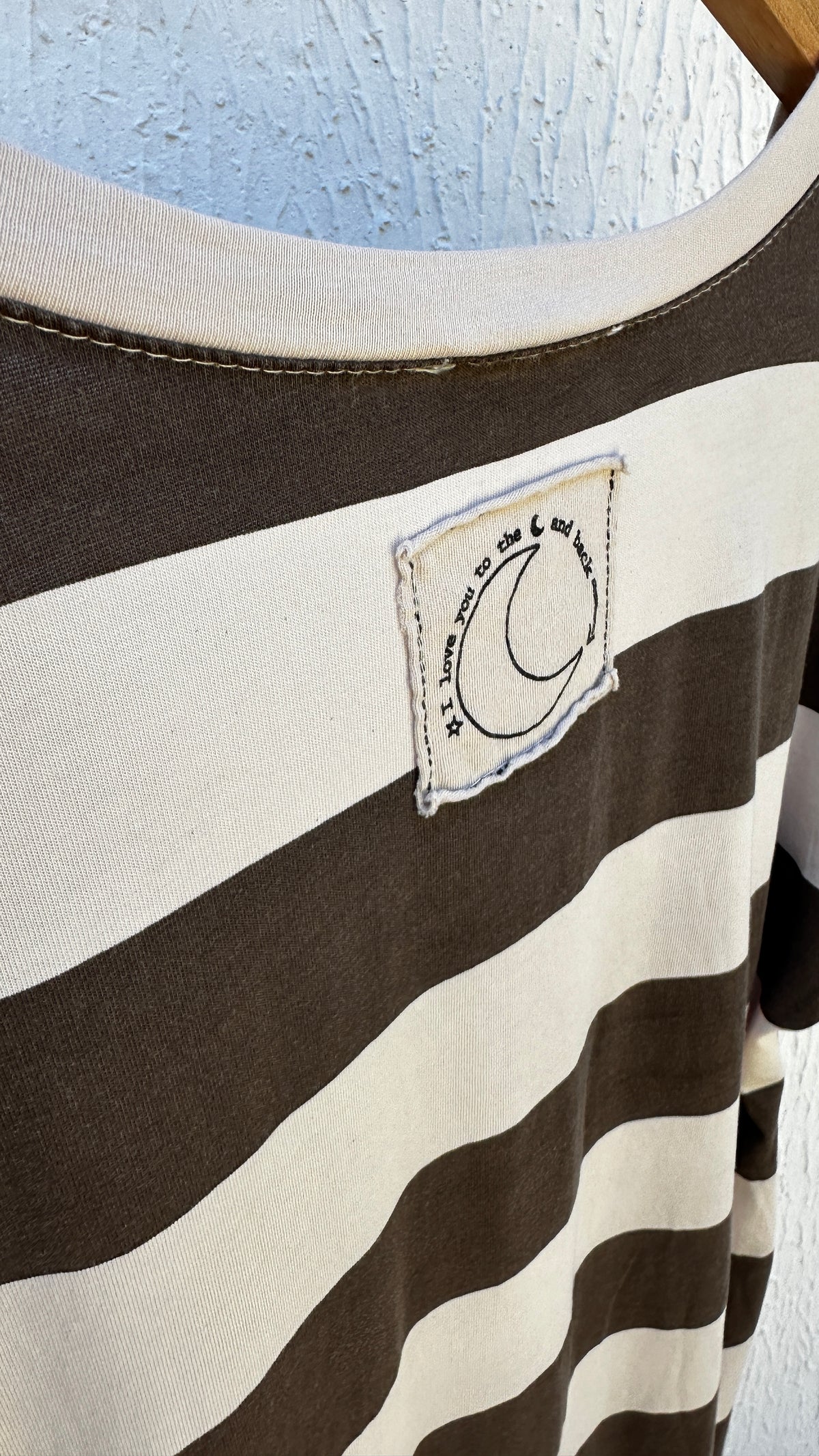 T-Shirt Kleid mit Blockstreifen